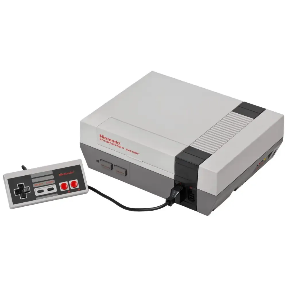 Nintendo NES med kontroller